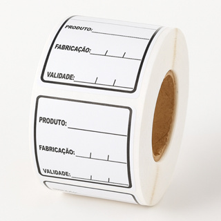 1.000 Etiquetas Alimentos 40x40 Anvisa Couchê Validade Fabricação em Oferta na Shopee