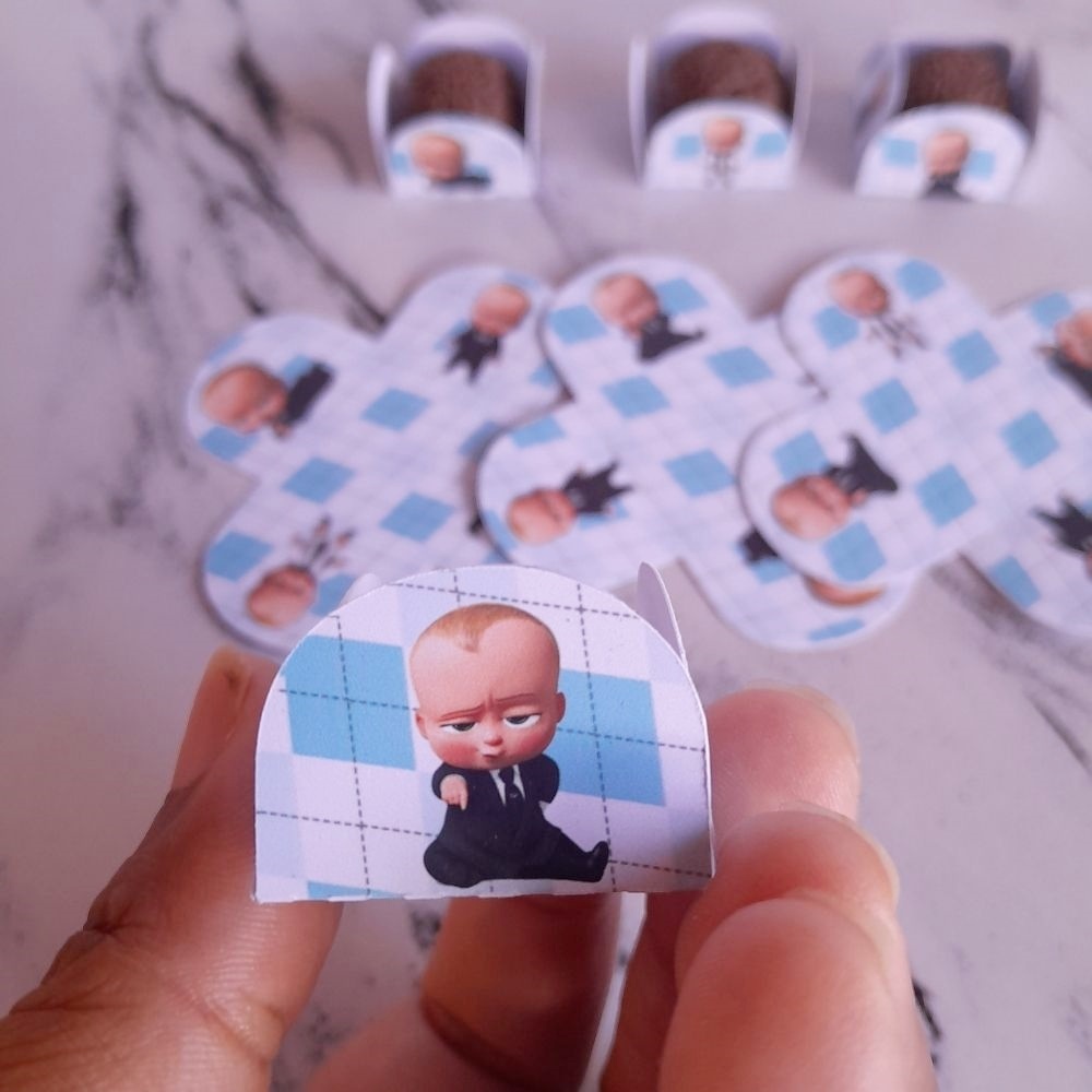 forminha de doce O poderoso chefinho personalizada no tema/ lembrancinha de festa/ Aniversario