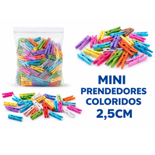 Kit 10 Mini Prendedores Coloridos Sortidos em Oferta na Shopee