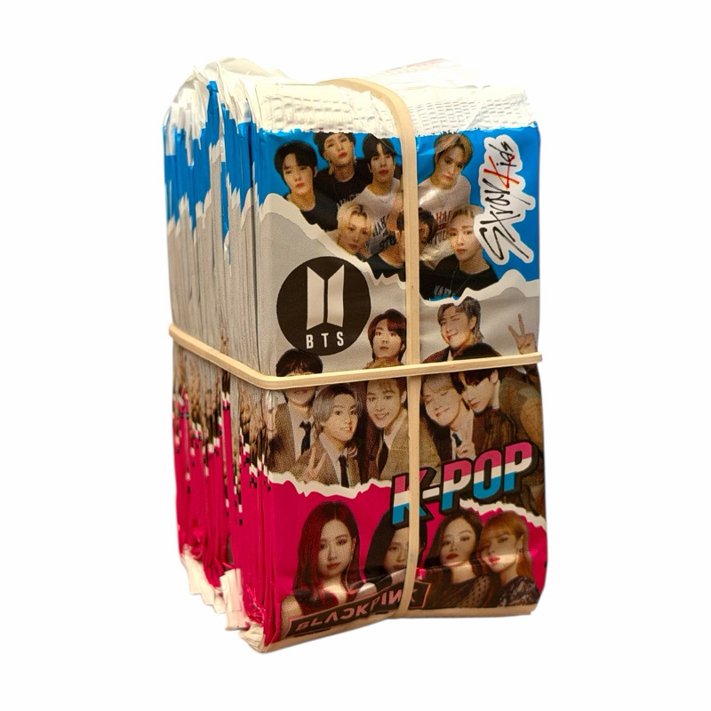 Kit 200 Cards K-pop BTS Blackpink Stray Kids - 50 Pacotes fechados com 4 Cards cada - KPOP SKZ BTS