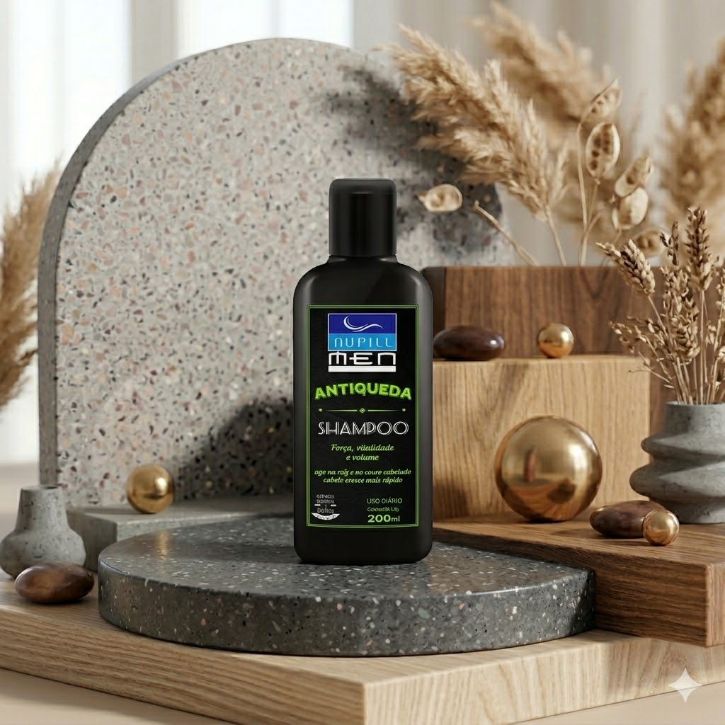 Shampoo Antiqueda Masculino 200ml - Nupill