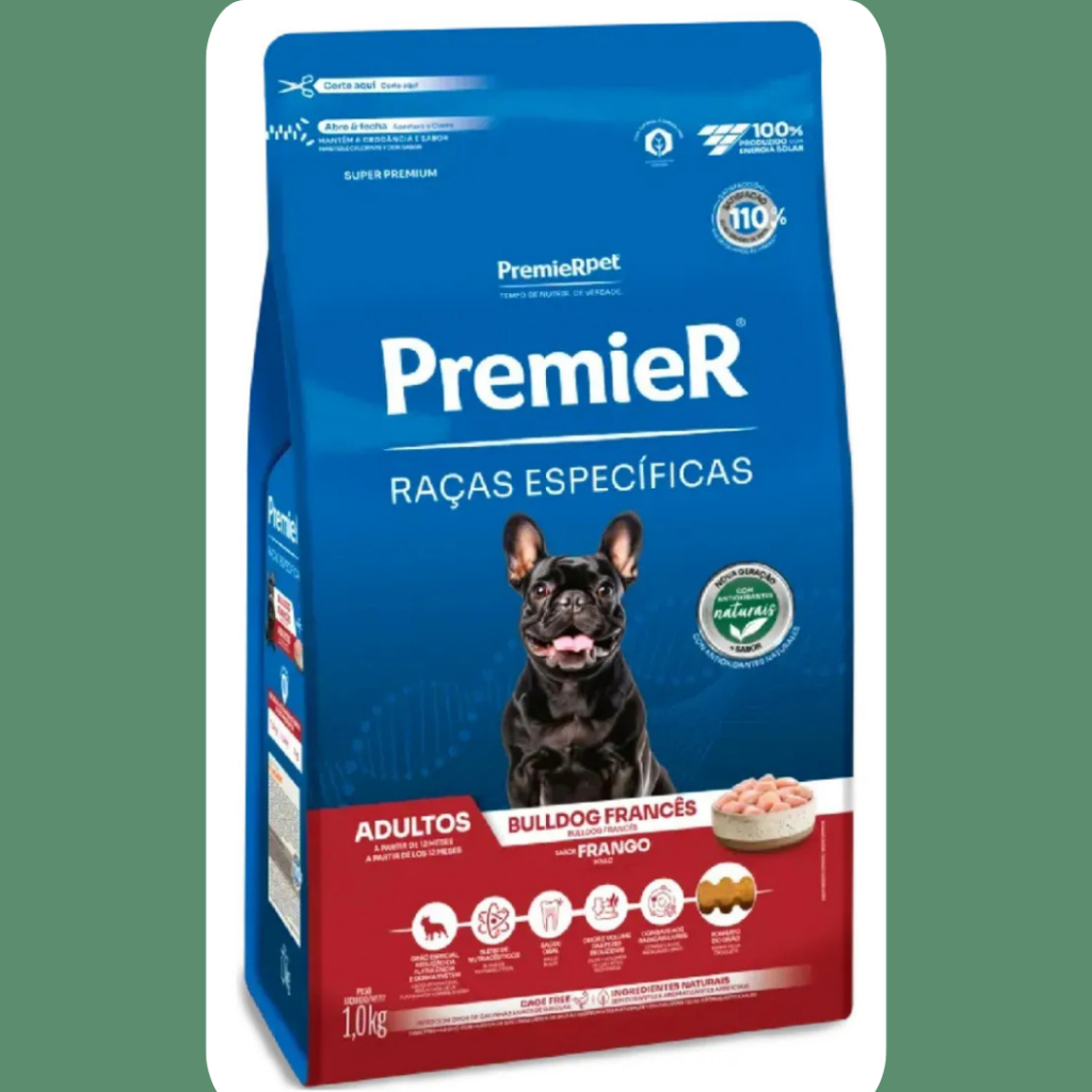 RAÇÃO ESPECÍFICA racao premier 1kg BULLDOG FRANCES  ADULTO