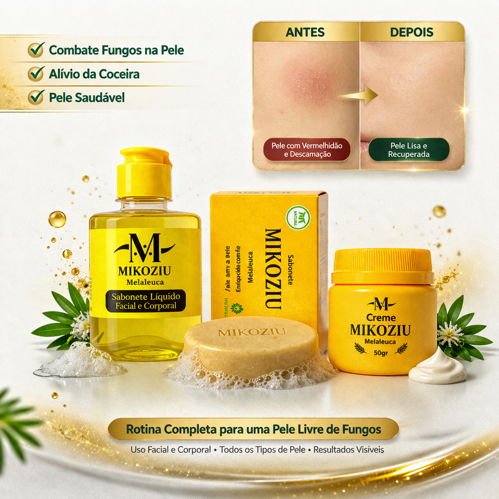 KIT MIKOZIU PARA fungos micose frieira coceiras mau odor e clareamento de axila e virilha
