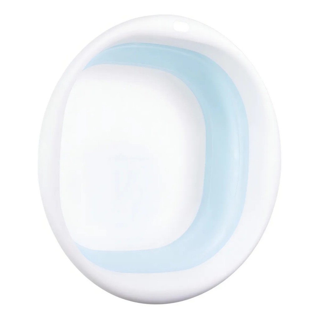 Bacia Infantil Banho Retratil Pimpolho Ofuro Dobravel Bebes Cor Azul