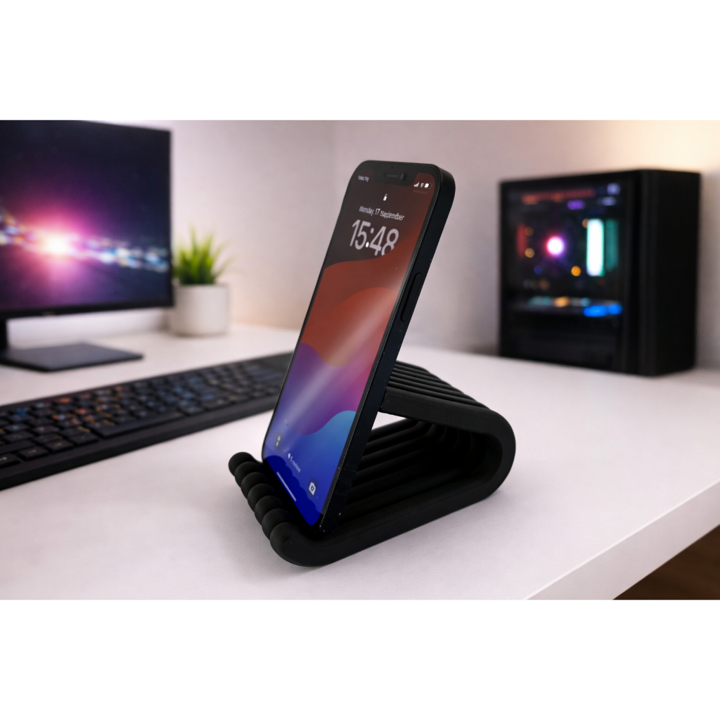 Suporte para Celular Ajustável | Base 3D em PLA | Porta Smartphone Mesa Escritório e Home Office