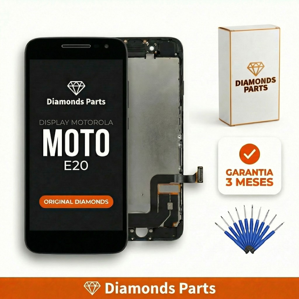 Tela Display Frontal MOTO  E20 - DIAMONDS ORIGINAL em Oferta na Shopee