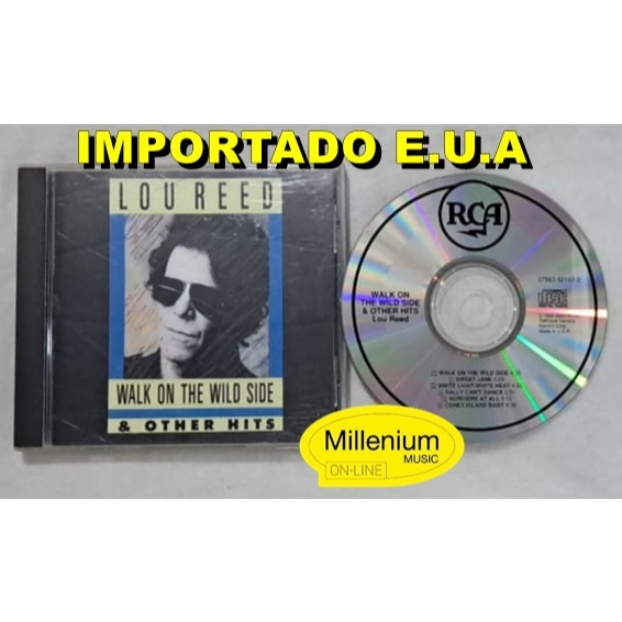 CD Lou Reed  Walk On The Wild Side & Other Hits 1990 Importado U.S.A Original Gravadora Colecionador Ótimo Estado
