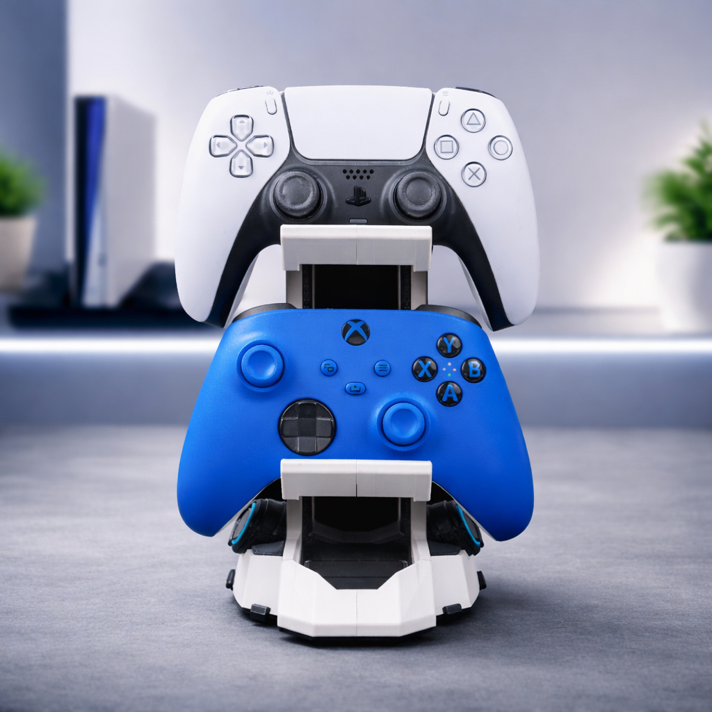 Suporte para Controle Gamer PS5 PS4 Xbox DualSense Stand de Mesa Organizador Premium
