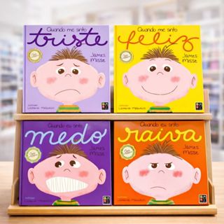 Kit 4 Livros | Quando Eu Me Sinto Com Raiva, Medo, Triste e Feliz | James Misse em Oferta na Shopee