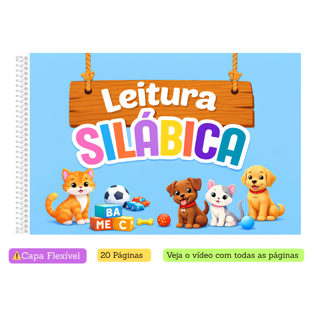 Apostila de Alfabetização –  Textos Fáceis e Ilustrados Leitura Infantil 20 Páginas