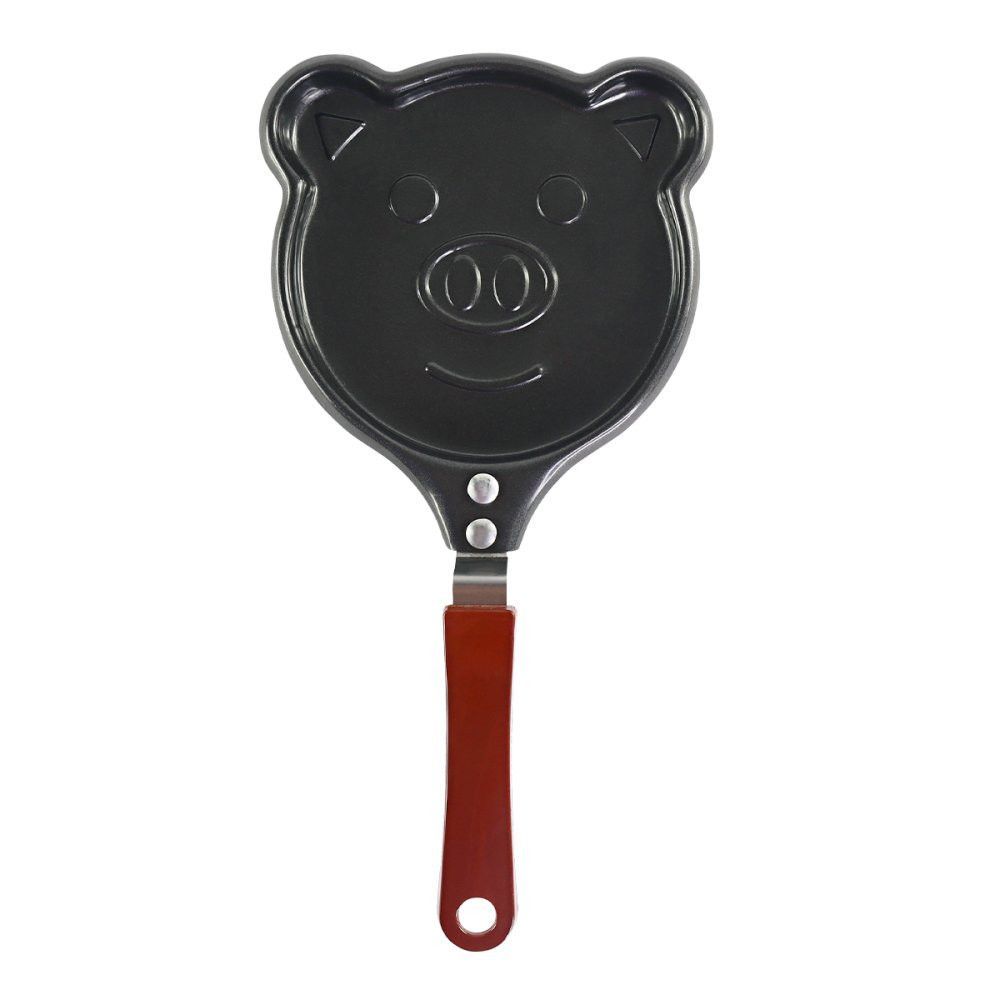 Frigideira Panquequeira Porquinho 26,5cm Antiaderente Divertida Ovo Panqueca Tapioca Cozinha