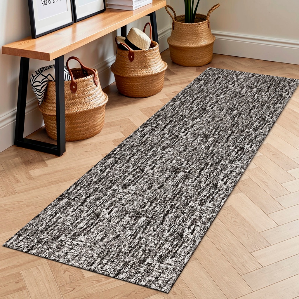 Tapete Passadeira 65cm x 200cm Veneza Base Antiderrapante Decorativo