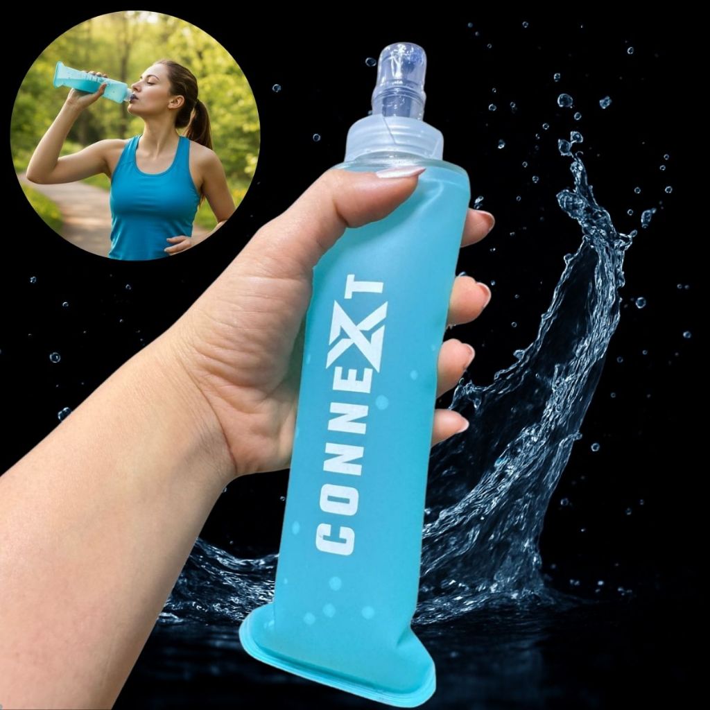 Garrafa De Água 250ml Corrida Pedal Dobrável Mole Silicone Squeeze em Oferta na Shopee