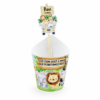 Rótulos para Mini Suculentas Safari Lembrancinha Personalizada em Oferta na Shopee