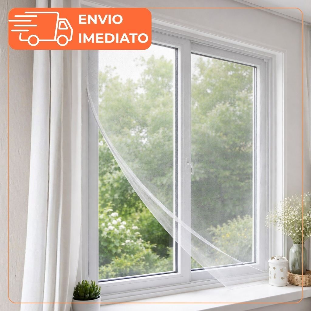 Tela Mosquiteiro Para Janela 1,3x1,5m ou 1,5x1,8m Com Velcro Autocolante Anti-inseto Mosquito Barata