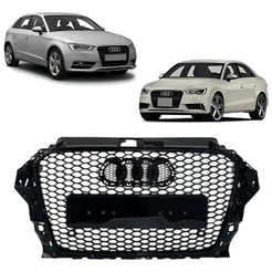 Grade Superior Dianteira Colmeia Black Piano Modelo RS3 Para Audi A3 2013 2014 2015 2016 8V5853651