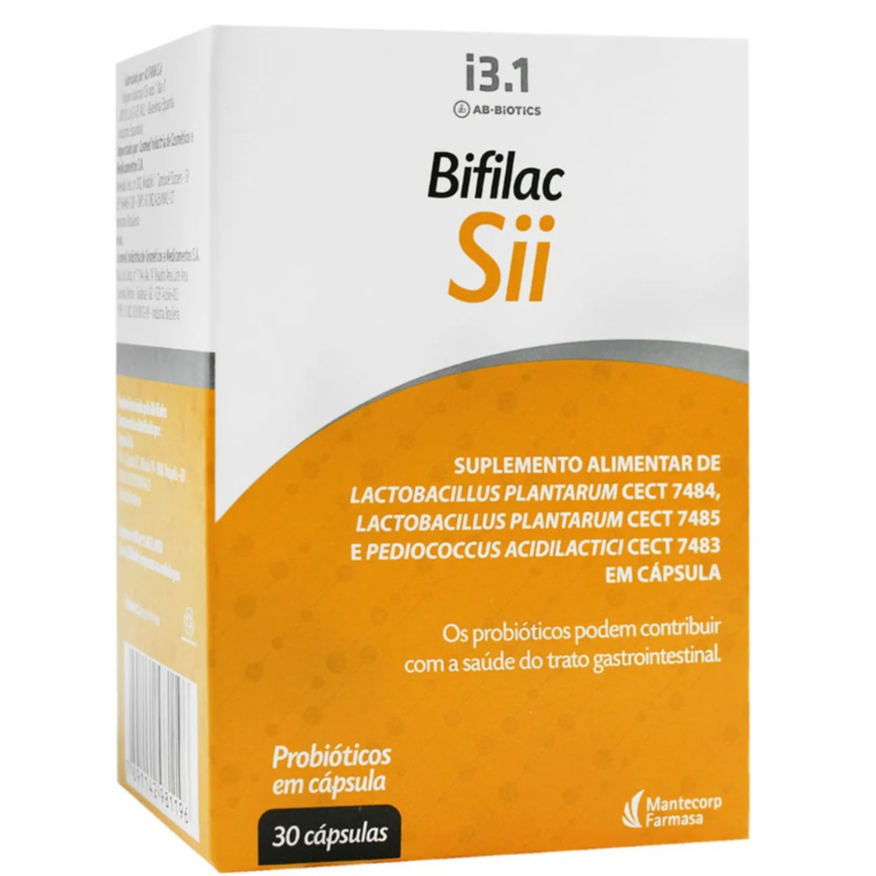 Bifilac SII 30 Cápsulas Suplemento com Probióticos para Síndrome do Intestino Irritável