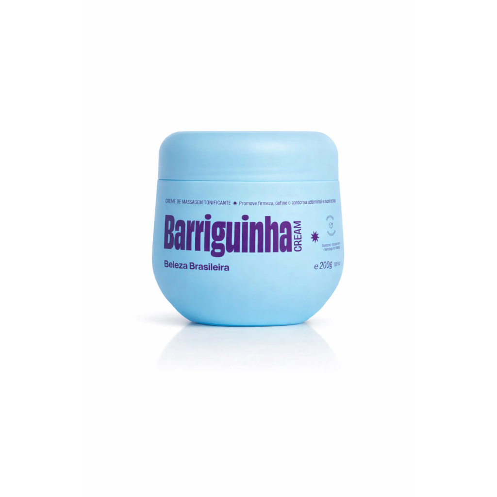 Barriguinha Cream 200g Creme Redutor Barriga Hidratação Corporal Mentol Antiestrias Celulite em Oferta na Shopee