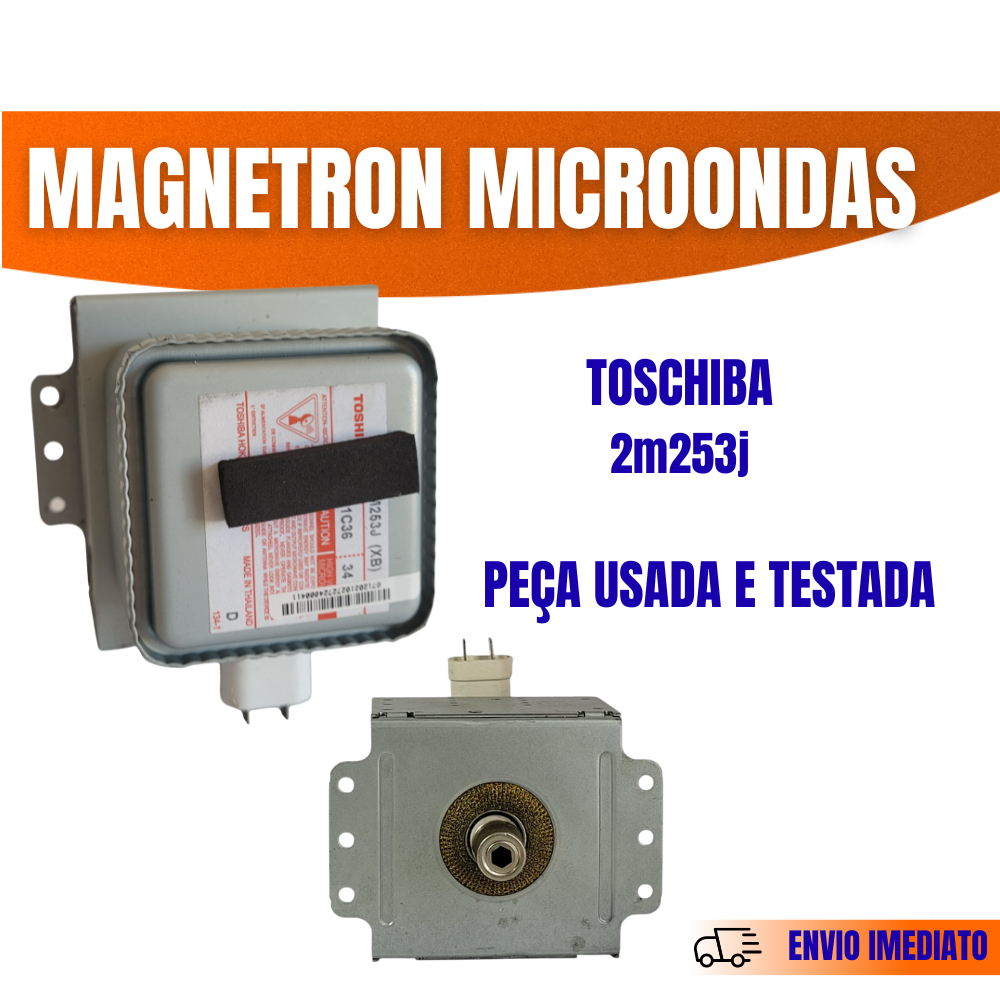 Magnetron Para MicroondasToshiba 2M253J Microondas Usado Testado antes do envio em Oferta na Shopee