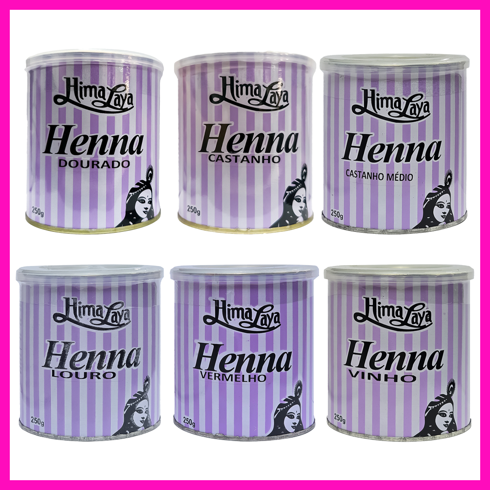 Himalaya Henna em Pó 250g (Produto 100% natural, sem química, que trata e colore os cabelos)
