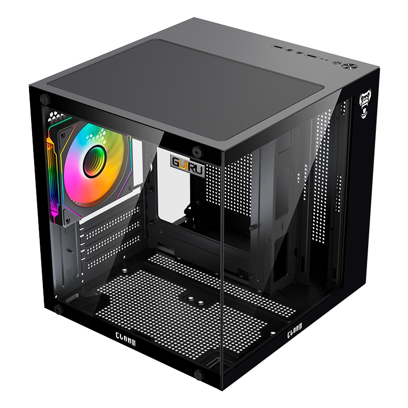 Gabinete Gamer CLANM Guiru Pequeno Micro ATX ITX USB 3.0 Water Cooler 240mm