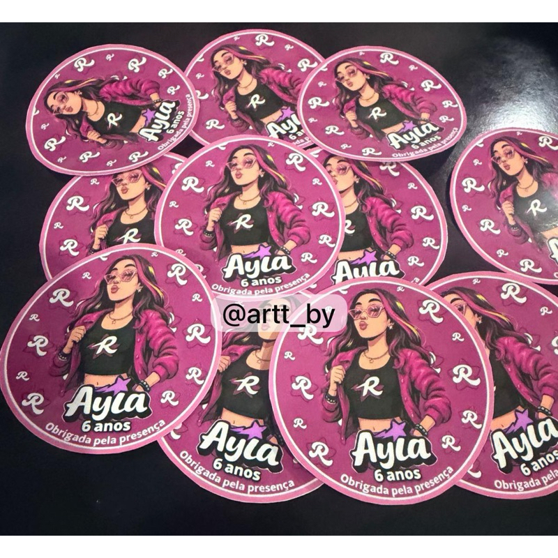 Adesivo Emeli Vicky | Personalizados Emily Vicky | Emily Vivky Festa