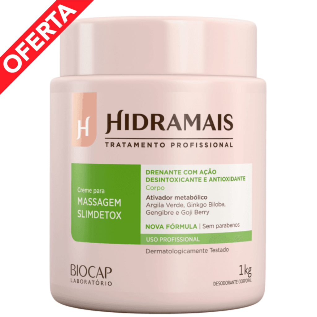 💆‍♀️ Creme para Massagem SlimDetox- FirmingDetox Hidramais – 1kg em Oferta na Shopee