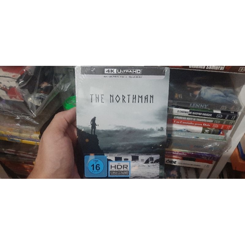 4K + Blu-ray O Homem do Norte - Robert Eggers - Importado - Steelbook - Lacrado