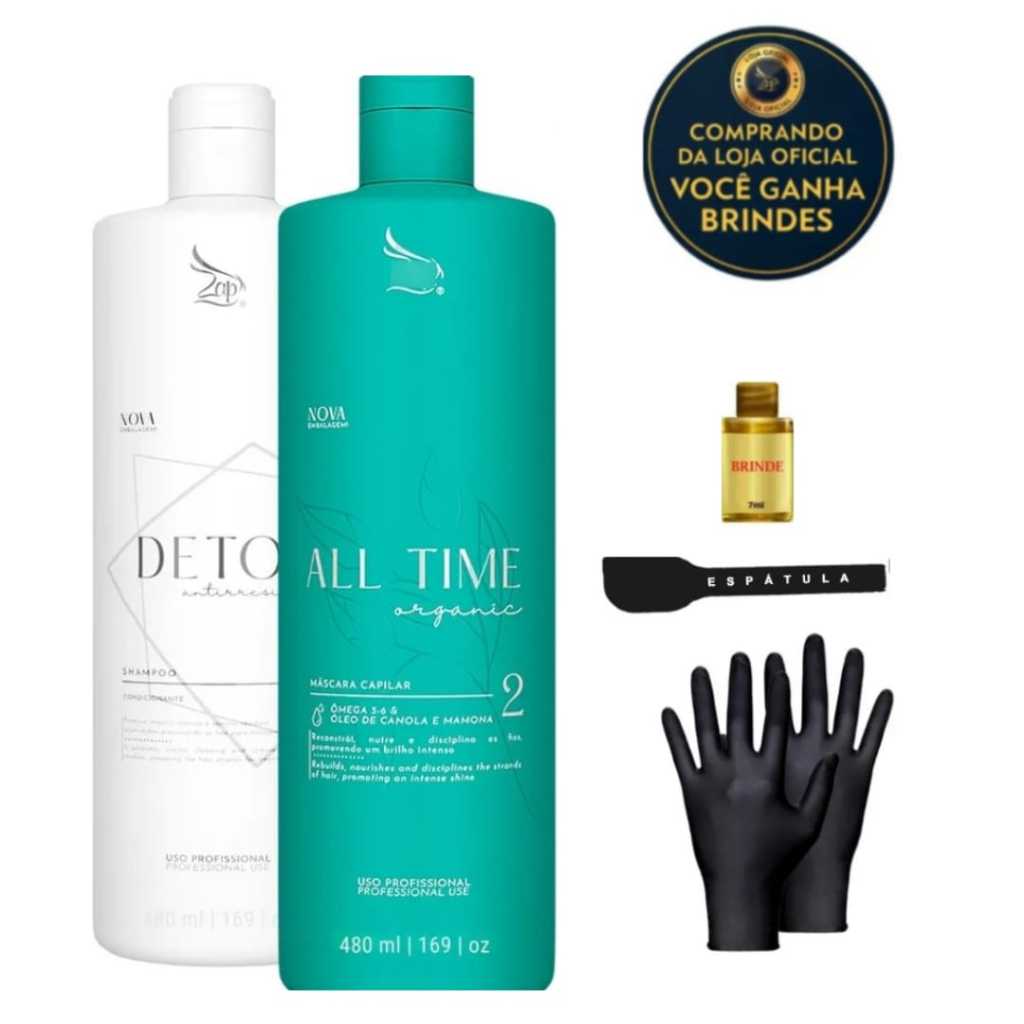 Zap All Time Organica Selagem Definitiva Sem Formol 2x500ml  A mais vendida