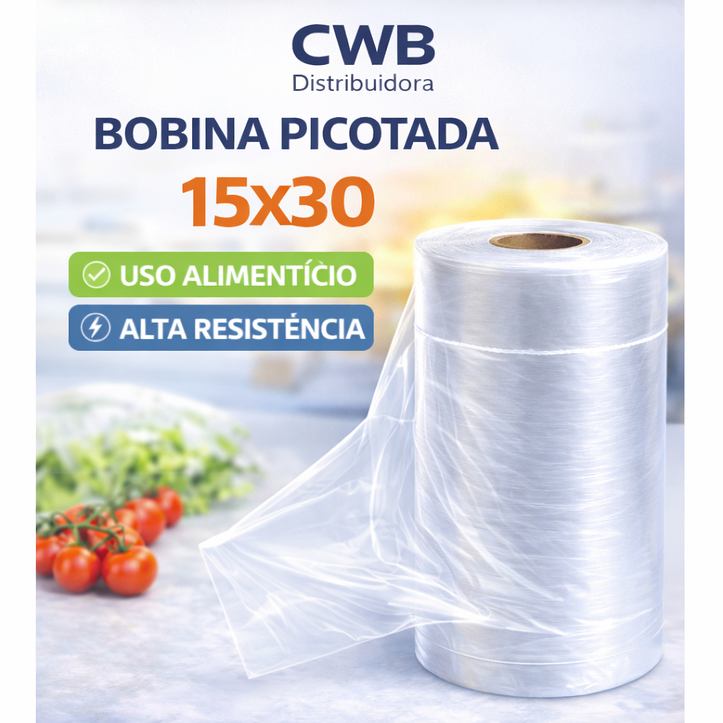 Saco Plástico 15x30 Bobina Picotada 500 Unidades Reforçado Para Alimentos em Oferta na Shopee