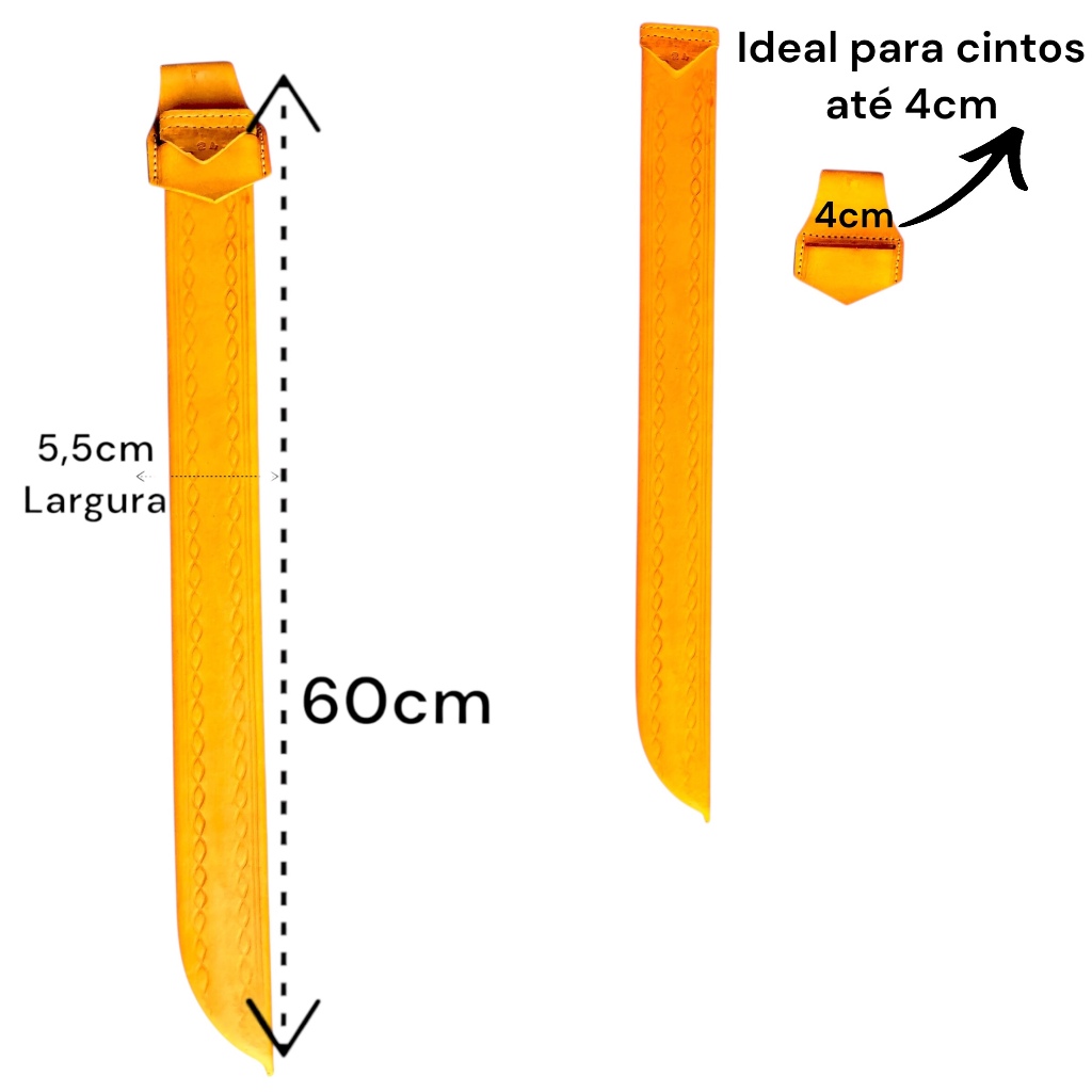 Bainha de Couro Legítimo para Facão Tramontina 24 Polegadas