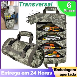 Bolsa Organizadora de Ferramentas NáIlon ImpermeáVel 6 Bolsos PortáTil EnroláVel AlçA em Oferta na Shopee