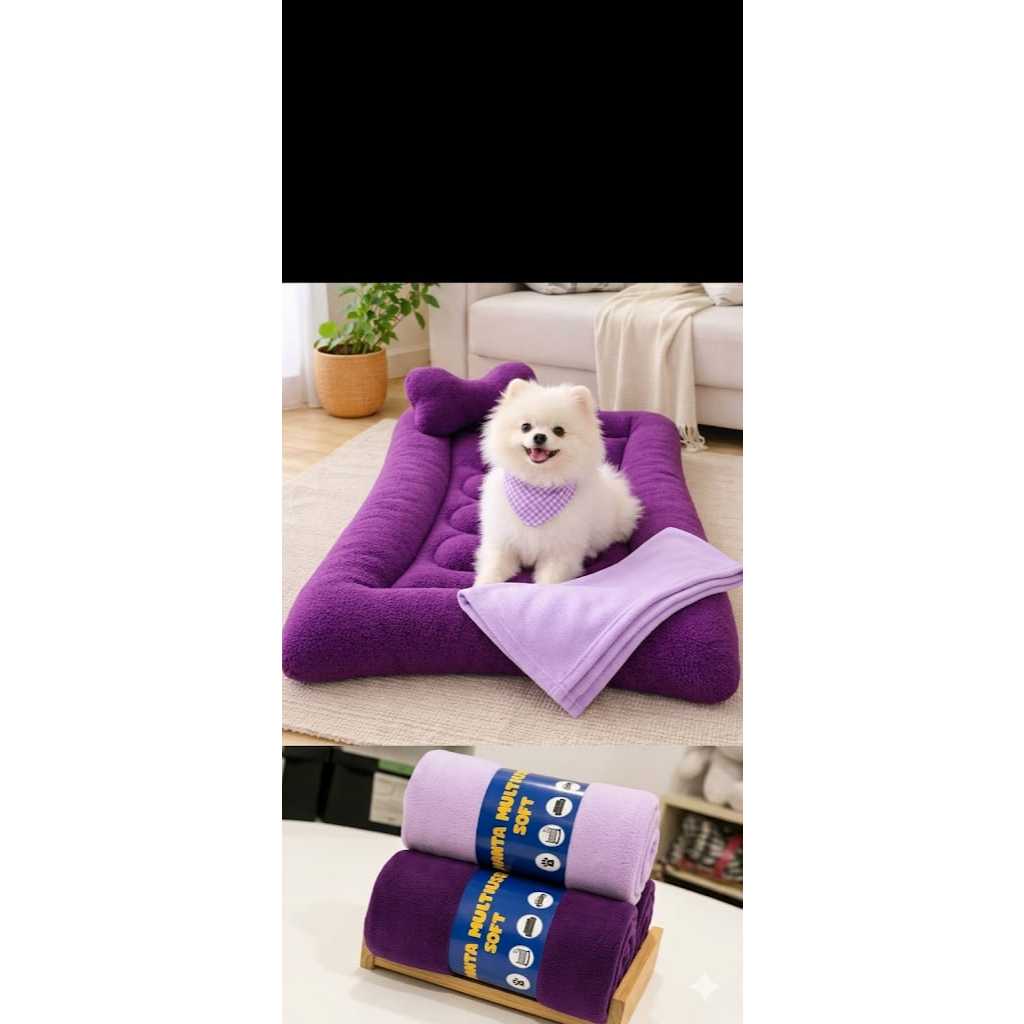 cama pet colchonete pet mais manta pet kit manta mais cama pet