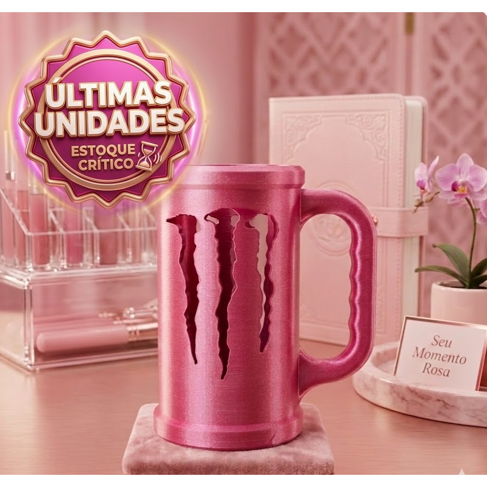 Porta Lata Monster 473ml Colecionável + Brinde | Novas Cores: Azul Safira, Rainbow Macaron