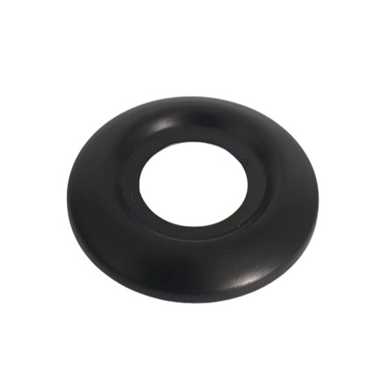 Canopla Para Torneira E Afins De 1/2 Metal Preto Fosco CÓD. 41P