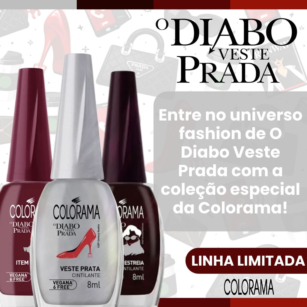 Kit 2 Esmaltes Colorama Nova Coleção o Diabo Veste Prada Esmaltes Atacado — imagem 2 de 2