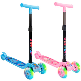 Patinete Scooter Infantil Dobrável 3 Rodas com Luz de LED – Brinquedo para Meninos e Meninas em Oferta na Shopee