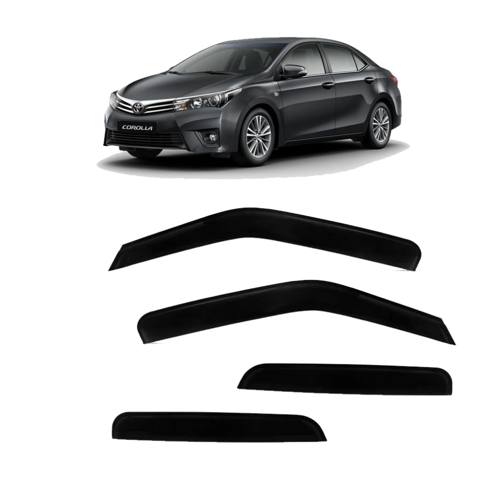 CALHA DE CHUVA FUME TOYOTA COROLLA 4 PORTAS 2015 2016 2017 2018 2019