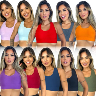 Top Nadador Fitness Feminino para Academia Suplex Premium sem Bojo Alta Sustentação Não Fica Transparente Confortável em Oferta na Shopee