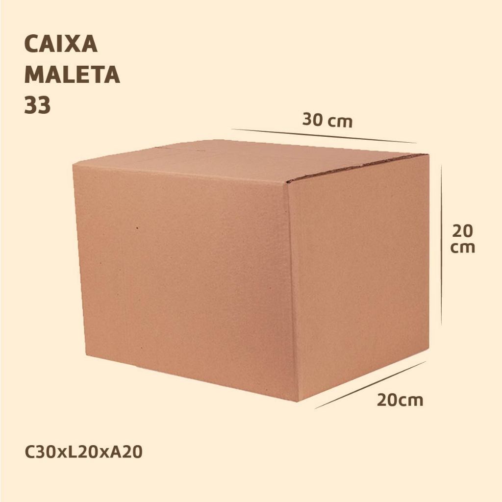 25 ~ 50 Caixas De Papelão 30x20x20cm Média para Mudança Correio Pac Sedex Resistente Kraft Reforçada