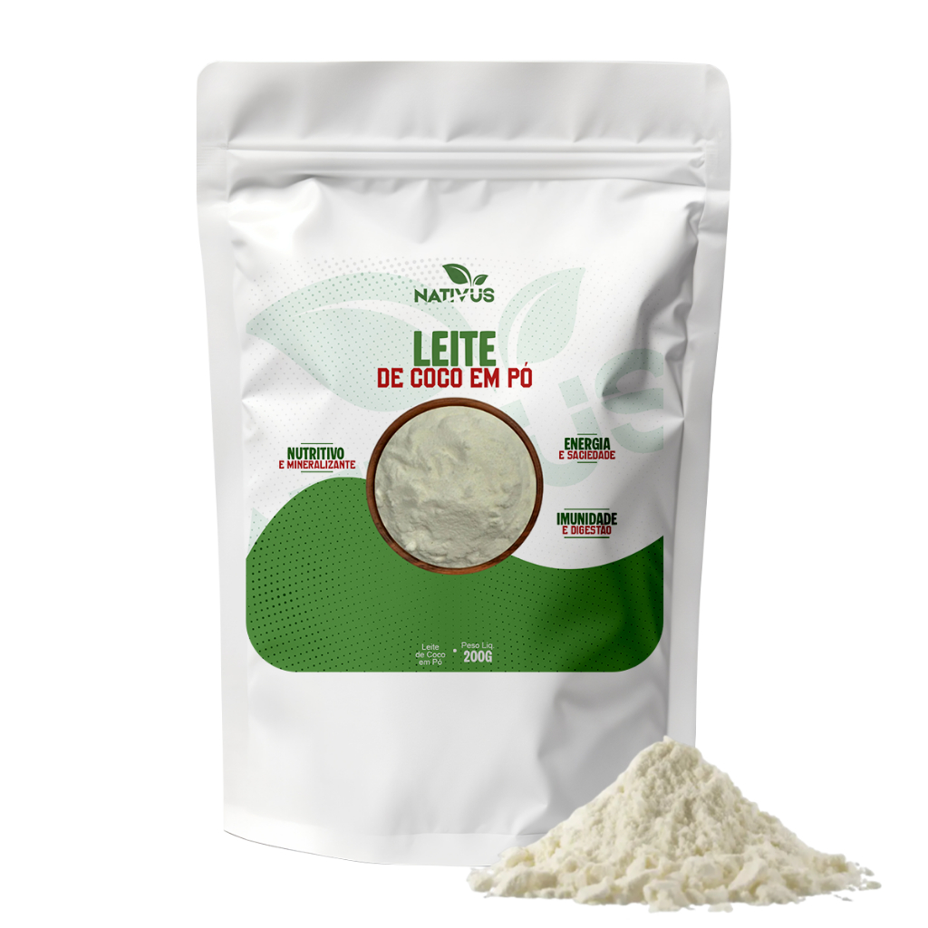 Leite de Coco em Pó Super Premium 100% Natural em Oferta na Shopee