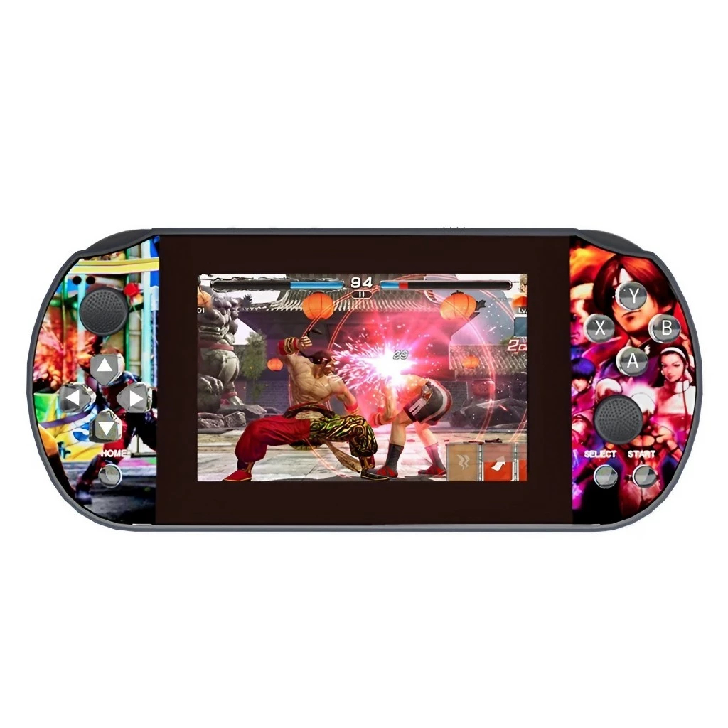Vídeo Game Portátil Q3 64GB Tela 4.3" HD-Alta Definição Roda PS1, SNES e Muito Mais