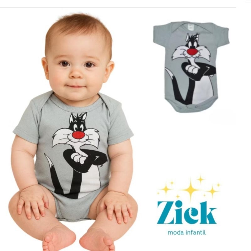 body temático mesversário looney tunes bori bodi — imagem 2 de 2
