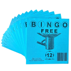 1200 Cartelas de Bingo - Cor a escolher