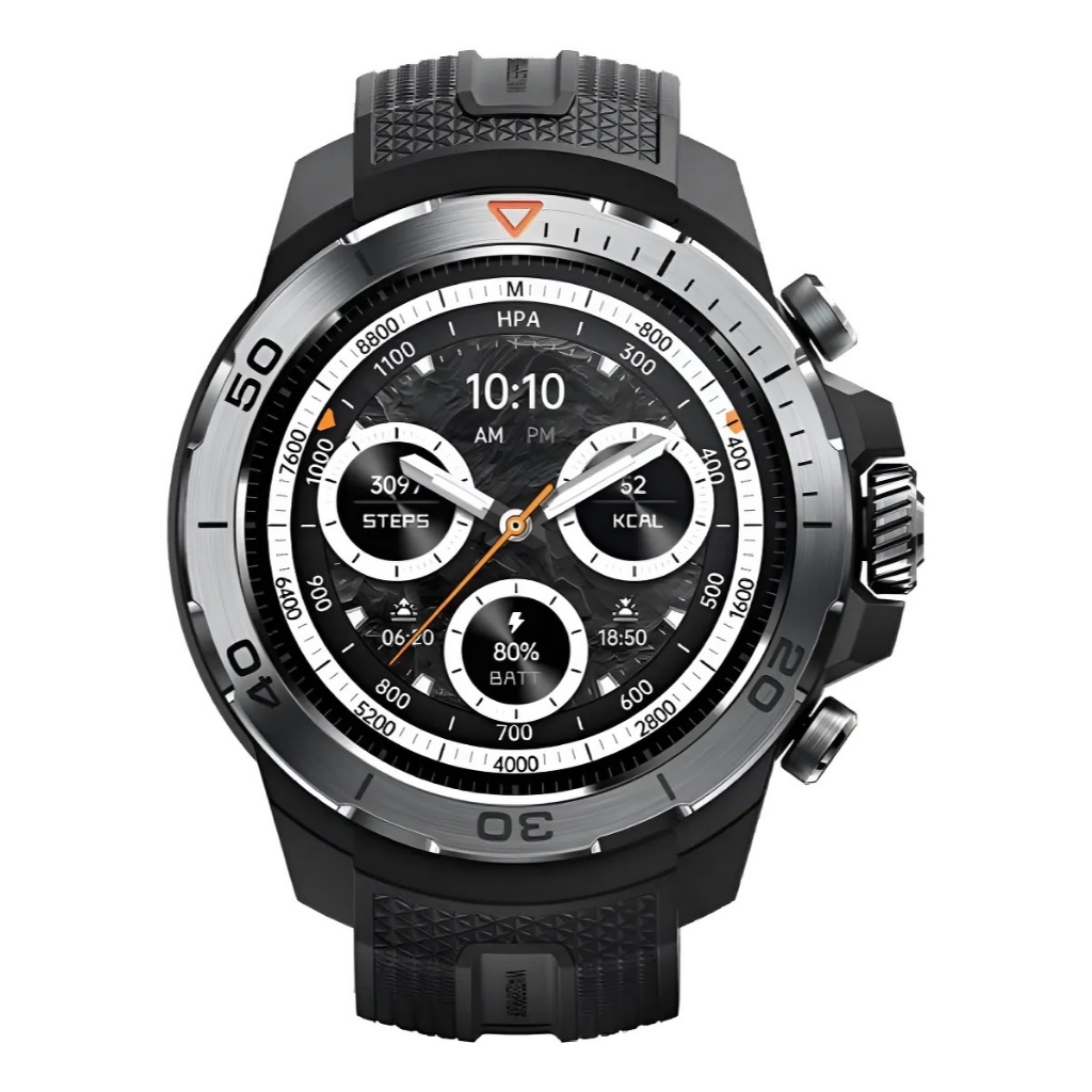 Smartwatch Mibro GS Explorer GPS Integrado, Natação, 10 Atm, Conexão Strava, 2 Pulseiras - Preto