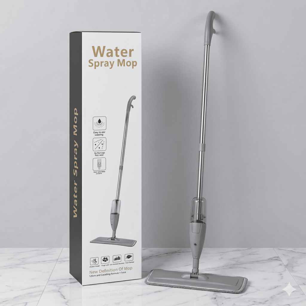 Mop Spray Giratório 360° com Reservatório Limpeza Prática E Rápida para Casa E Varanda Esfregão Mop.