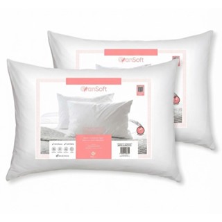 2 Travesseiros Antialérgico 50x70Cm Extra Macio GranSoft em Oferta na Shopee