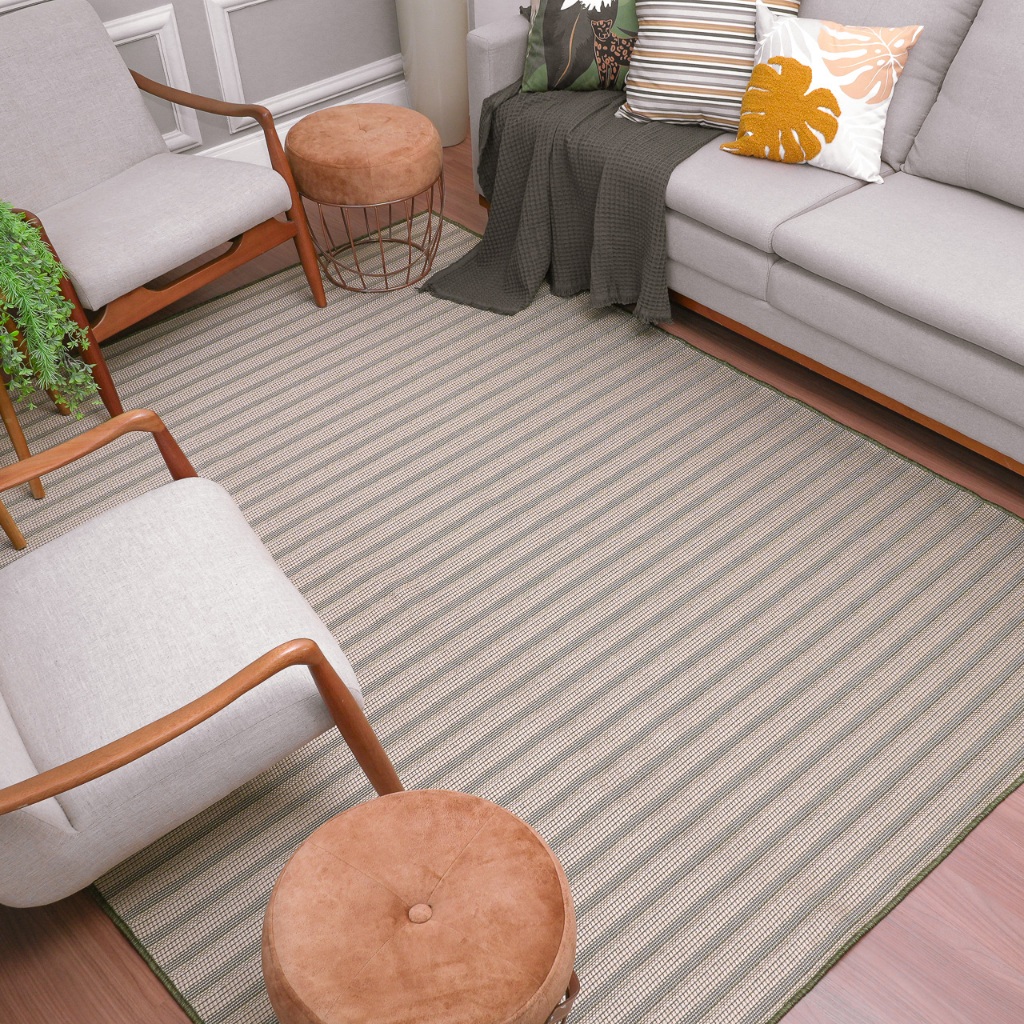 Tapete Sisal Sintético 200x250 Sem Pelo para Sala Consultório Clínica Escritório Moderno e Fácil de Limpar