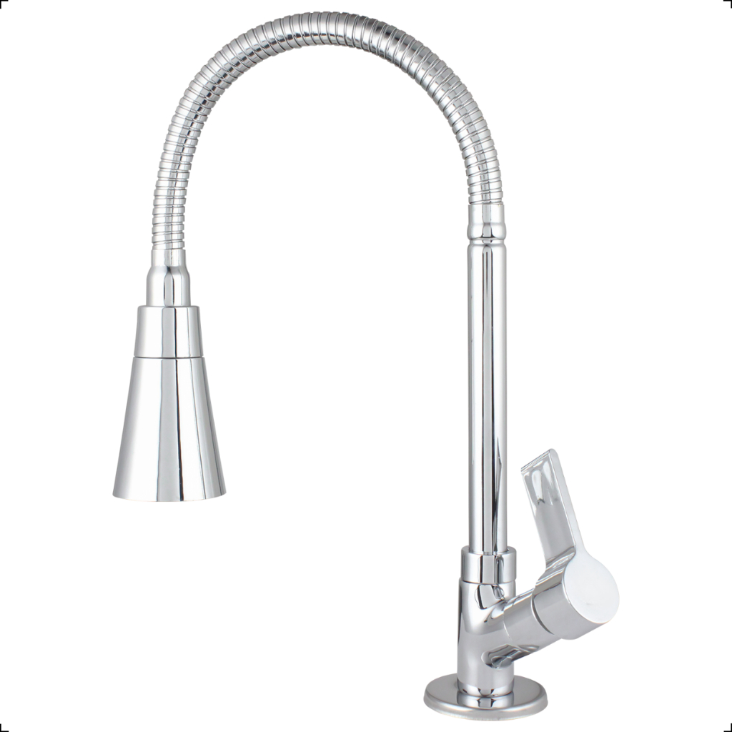 Torneira De Metal Gourmet Cozinha Bancada Flexível Com Ducha Dois Jatos