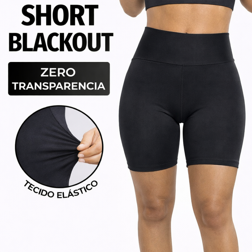 Short Legging Feminino de Academia - Preto Conforto e Estilo com Zero Transparência